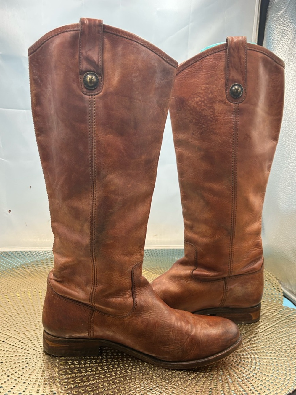 Frye women 7.5 Melissa tall equestrian riding boots